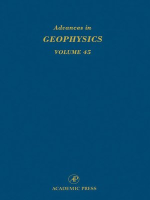 cover image of Advances in Geophysics